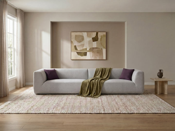 Florence Modular Lounge Sofa – Low Profile Sectional with Ottoman