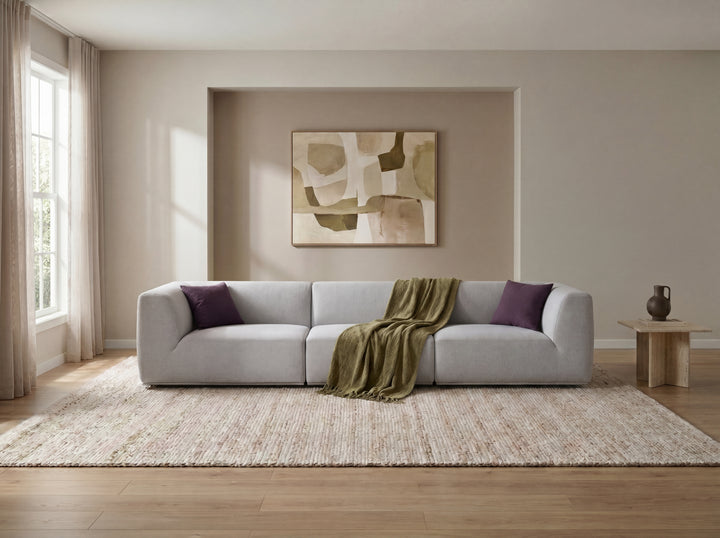 Florence Modular Lounge Sofa – Low Profile Sectional with Ottoman