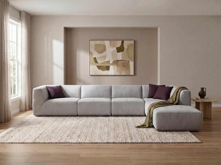 Florence Modular Lounge Sofa – Low Profile Sectional with Ottoman