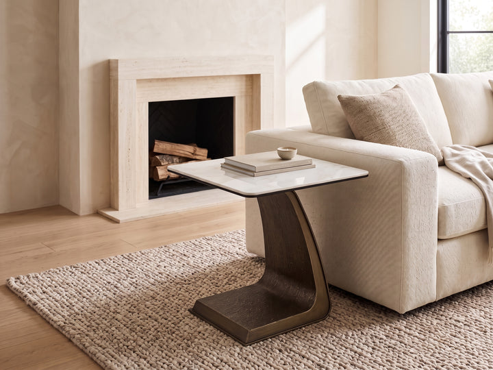 Filo Dorato Sintered Stone Side Table