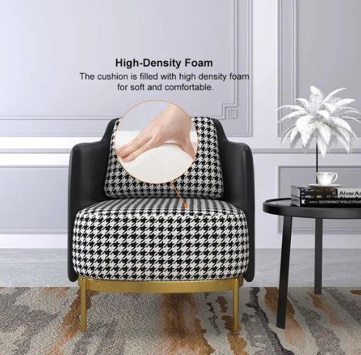 Finch Houndstooth Accent Arm Chair