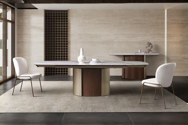 Forma Bella Sintered Stone Extendable Dining Table