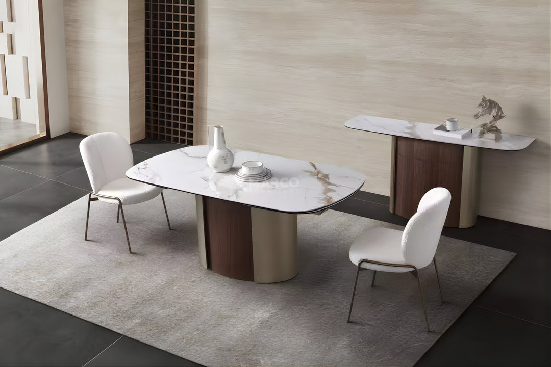 Forma Bella Sintered Stone Extendable Dining Table