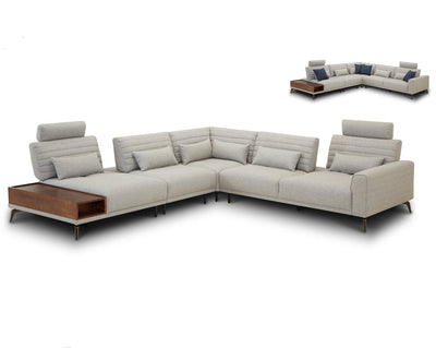 Glamour Upholstered Sectional Lounge
