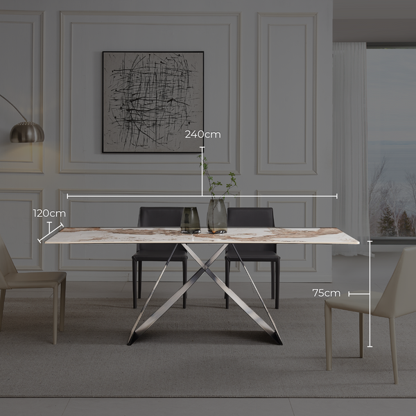 Geneva Cattelan Style Dining Table