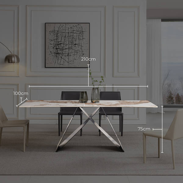 Geneva Cattelan Style Dining Table