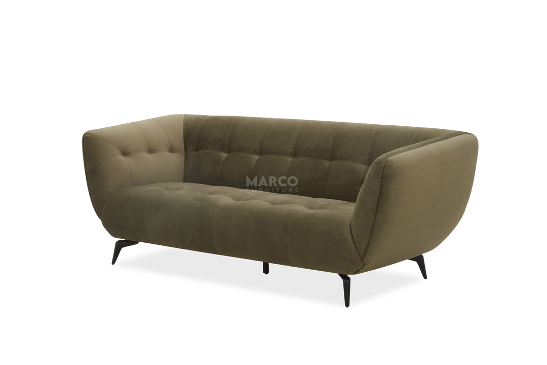 Gloria 3-Seater Velvet Sofa – Stylish Velvet Lounge Sofa