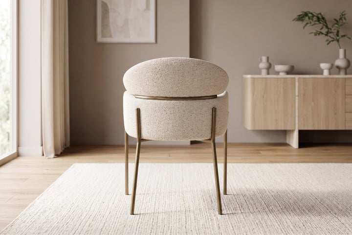 Hallie Boucle Dining Chair – Modern Upholstered Dining Seat