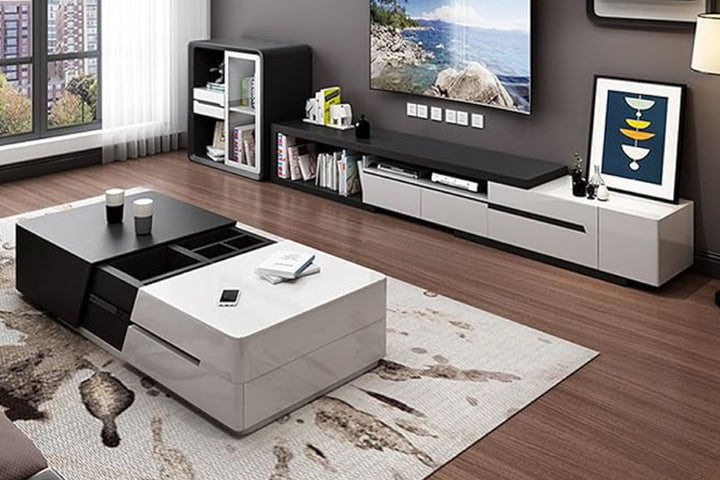 london black and white coffee table