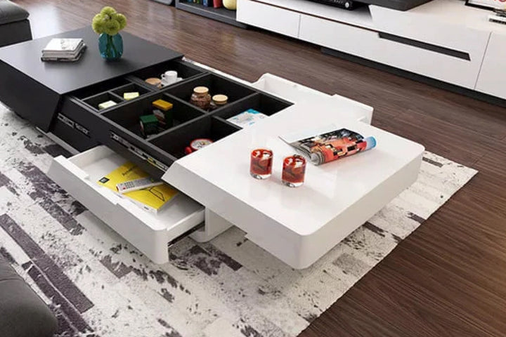 london black and white coffee table