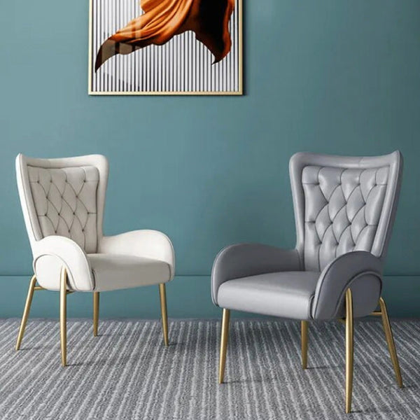 Lorenza Dining Chair with Brush Gold Legs