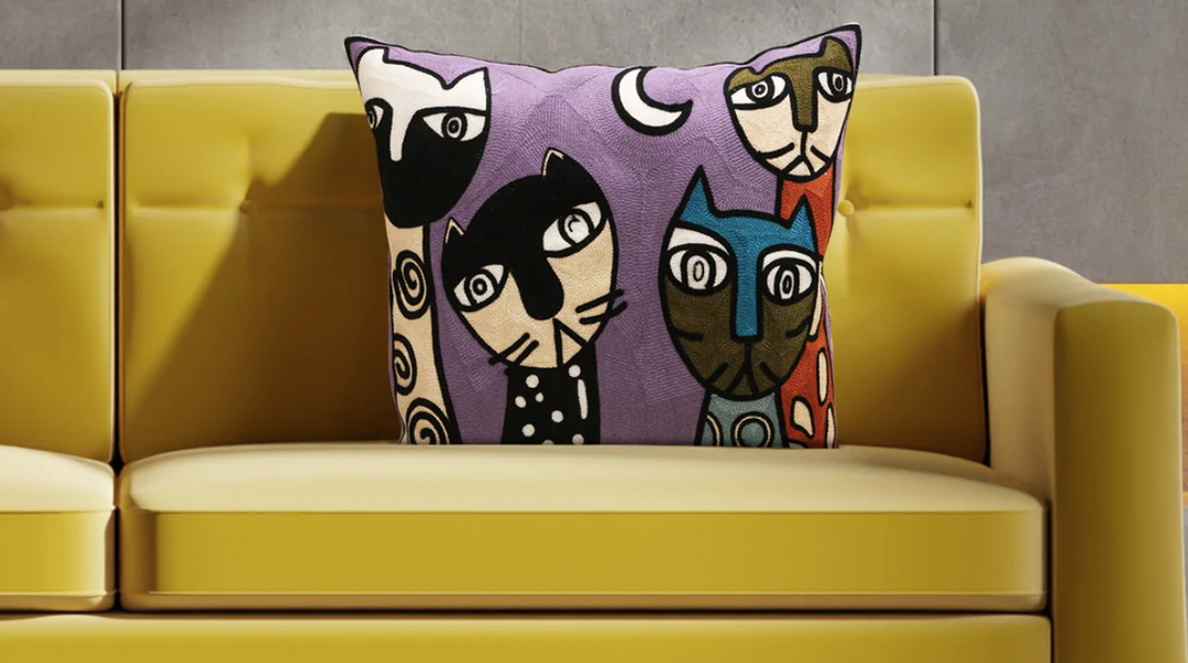 LurelBurchCatArtCushionCover