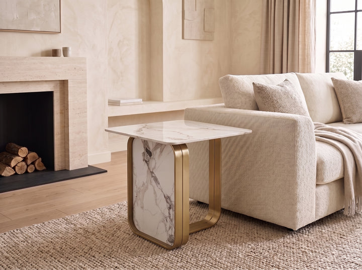 Vittoria Sintered Stone Side Table