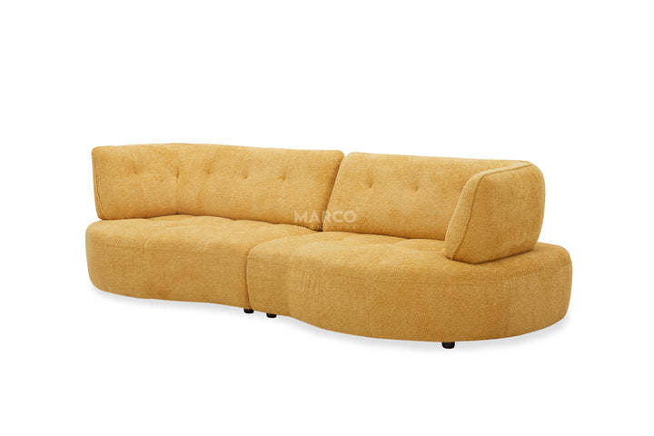 Mapple Woven Fabric Corner Lounge – Modern Sectional Sofa