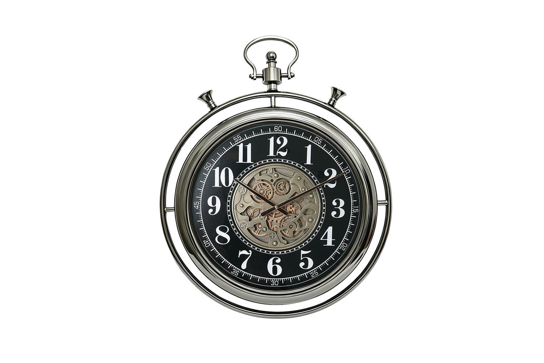 Mason Large Pocket Watch Wall Clock with Moving Gears (74cm)