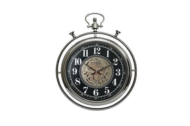 Mason Large Pocket Watch Wall Clock with Moving Gears (74cm)