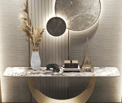 Moon Console Marble & Gold 150 CM
