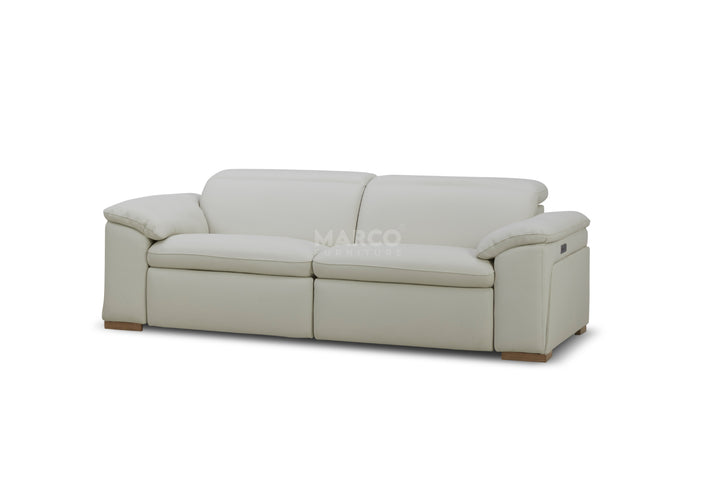 Nevada 2-Seater Leather Reclining Lounge – Electric Recliner Sofa
