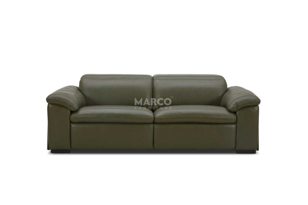 Nevada 2-Seater Leather Reclining Lounge – Electric Recliner Sofa