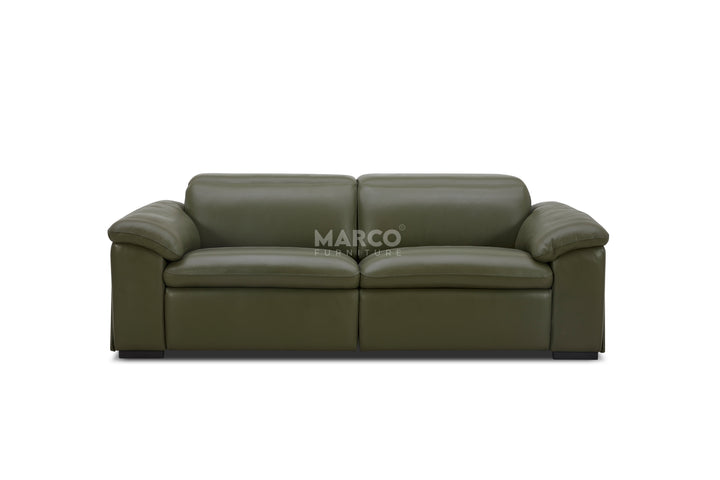 Nevada 2-Seater Leather Reclining Lounge – Electric Recliner Sofa