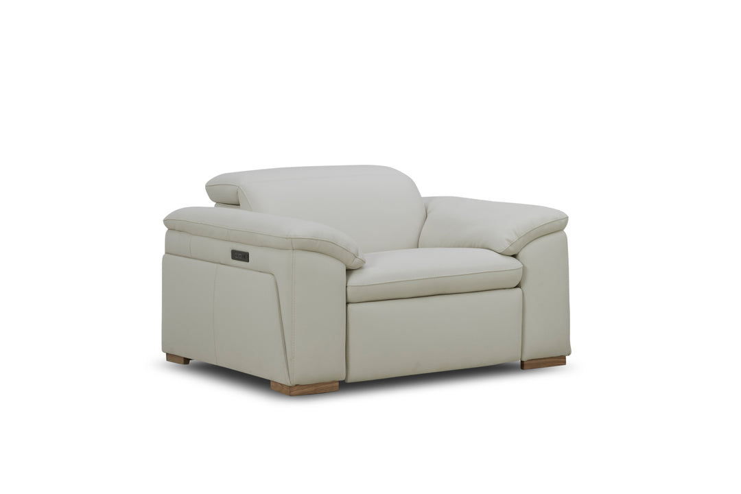 Nevada Single Seat Electric Reclining Leather Lounge Chair