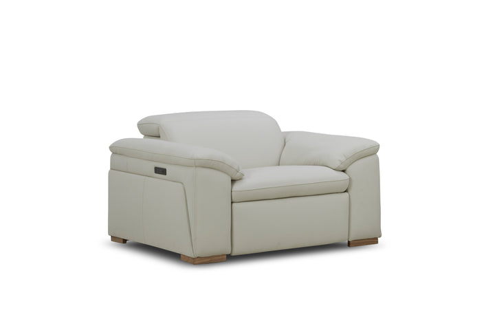 Nevada Single Seat Electric Reclining Leather Lounge Chair