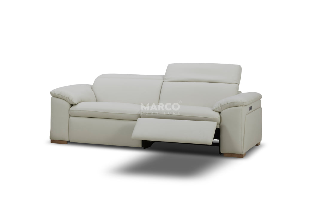 Nevada 2-Seater Leather Reclining Lounge – Electric Recliner Sofa