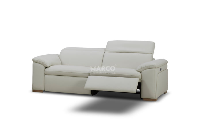 Nevada 2-Seater Leather Reclining Lounge – Electric Recliner Sofa