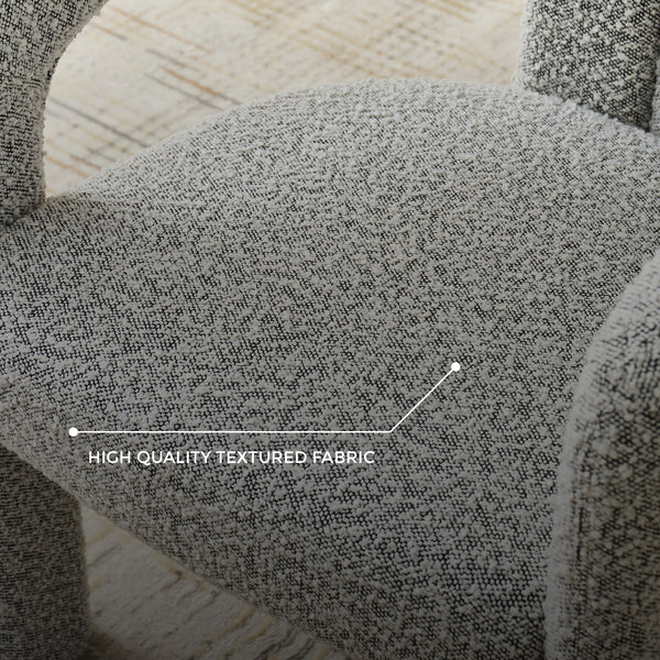 Nirvana Boucle Dining Chair (Salt & Pepper)