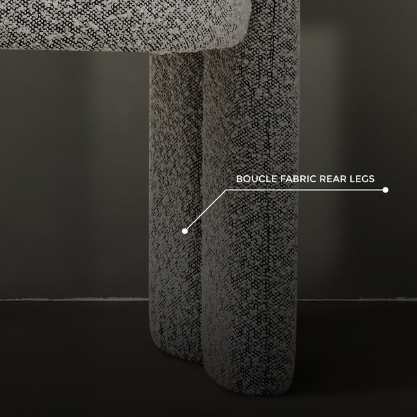 Nirvana Boucle Dining Chair (Salt & Pepper)