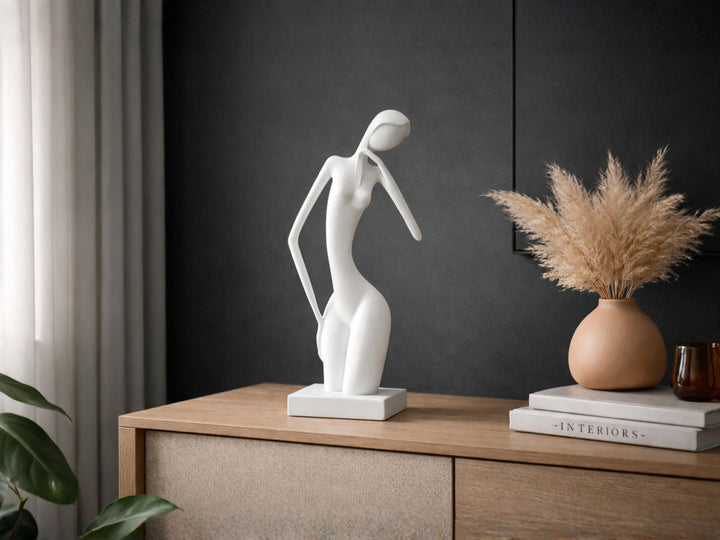 Nordic Posing Lady Statue