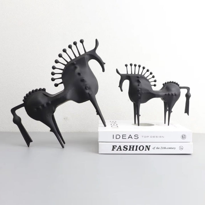 Nordic Style Metal Horse Sculpture