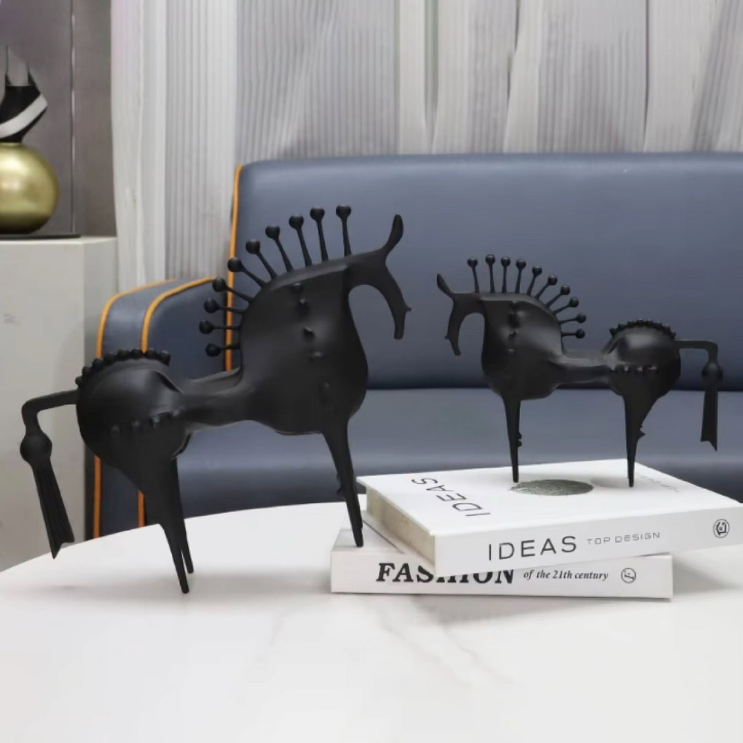 Nordic Style Metal Horse Sculpture