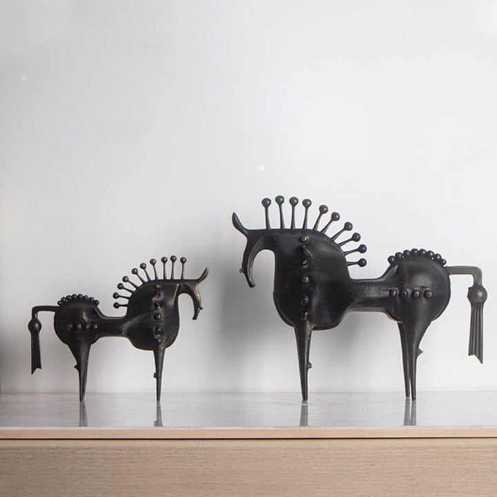 Nordic Style Metal Horse Sculpture