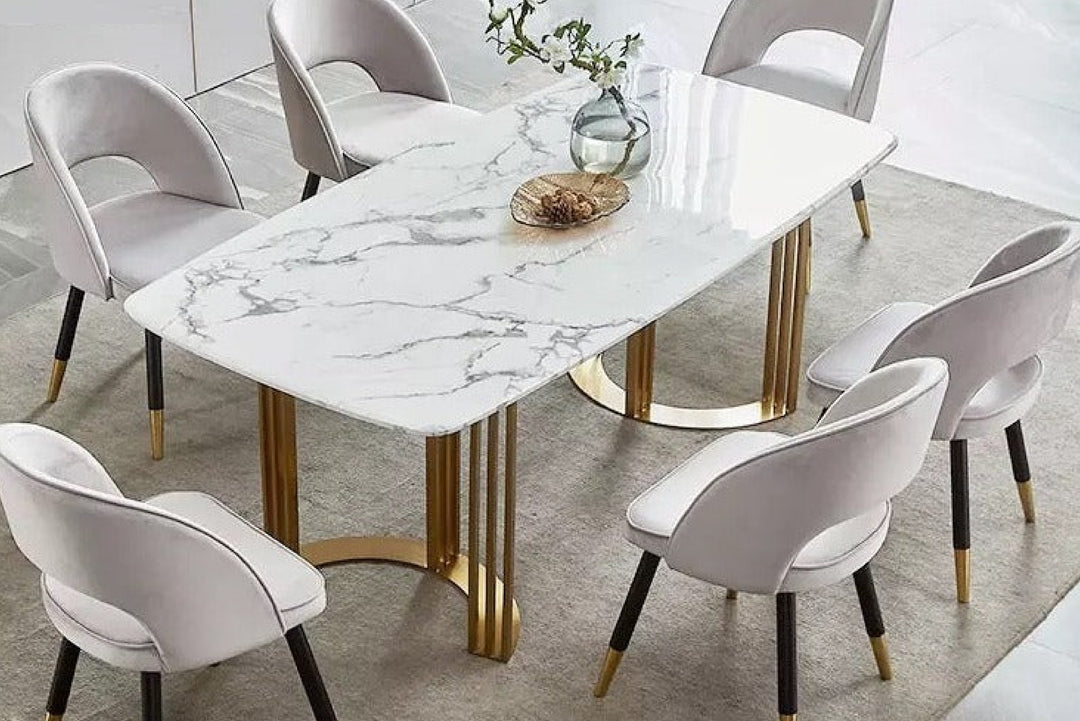 OSCAR WHITE CERAMIC DINING TABLE