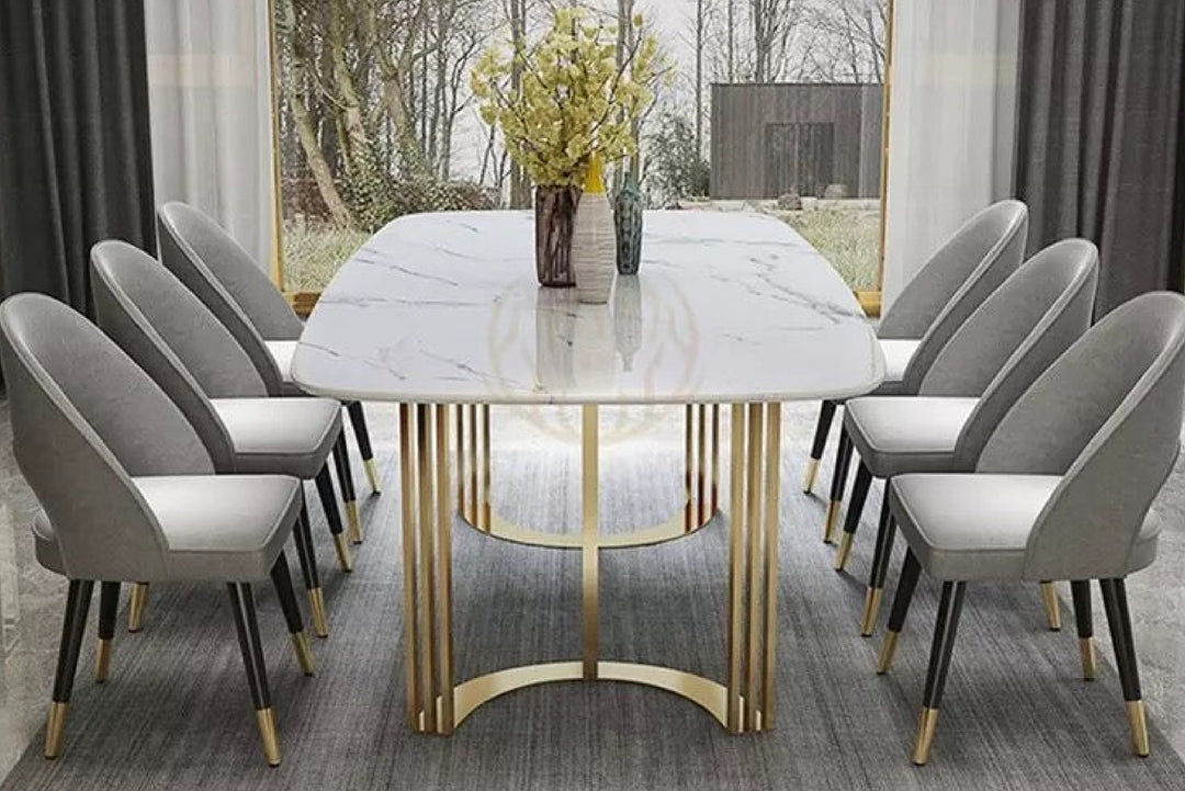 OSCAR WHITE CERAMIC DINING TABLE