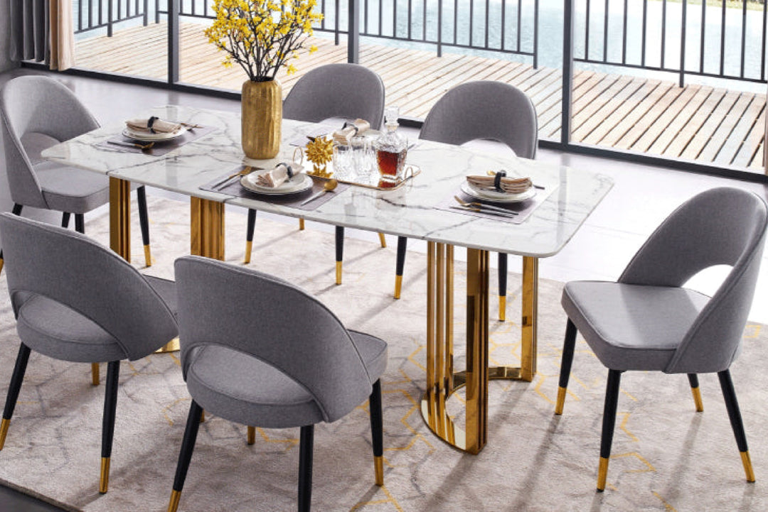 OSCAR WHITE CERAMIC DINING TABLE