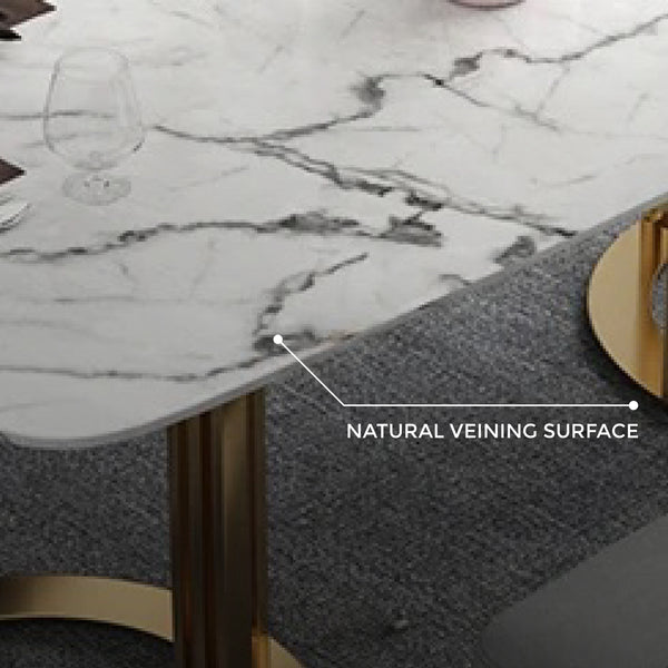 OSCAR WHITE CERAMIC DINING TABLE