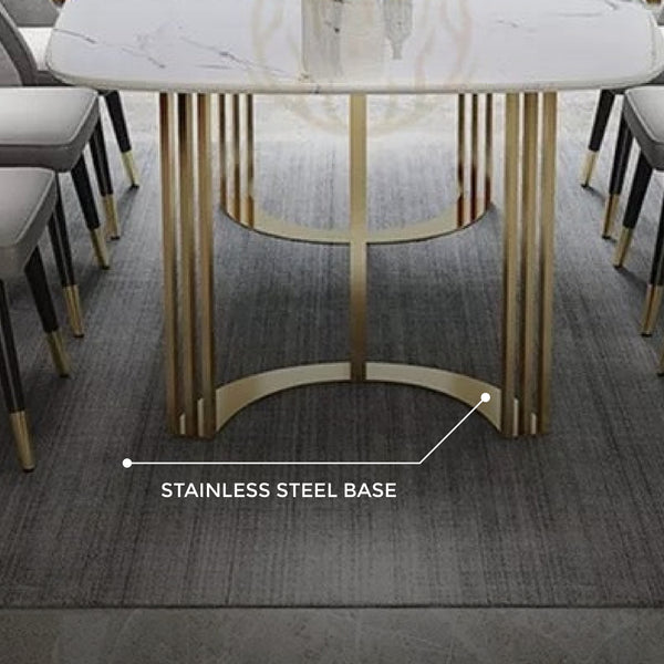 OSCAR WHITE CERAMIC DINING TABLE