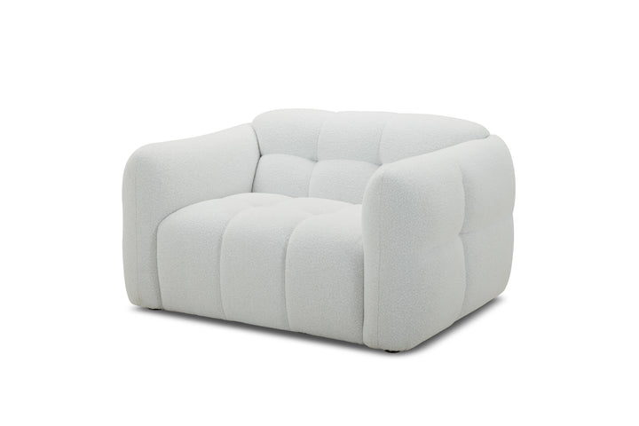 Olavia Woven Fabric Single Seat Sofa