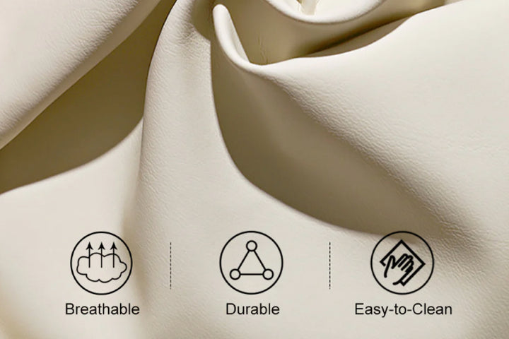 Oliver Designer Leather Dining Chair with Carbon Steel Legs