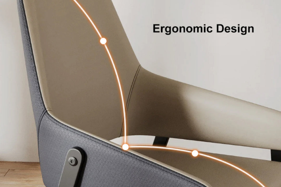 Oliver Designer Leather Dining Chair with Carbon Steel Legs