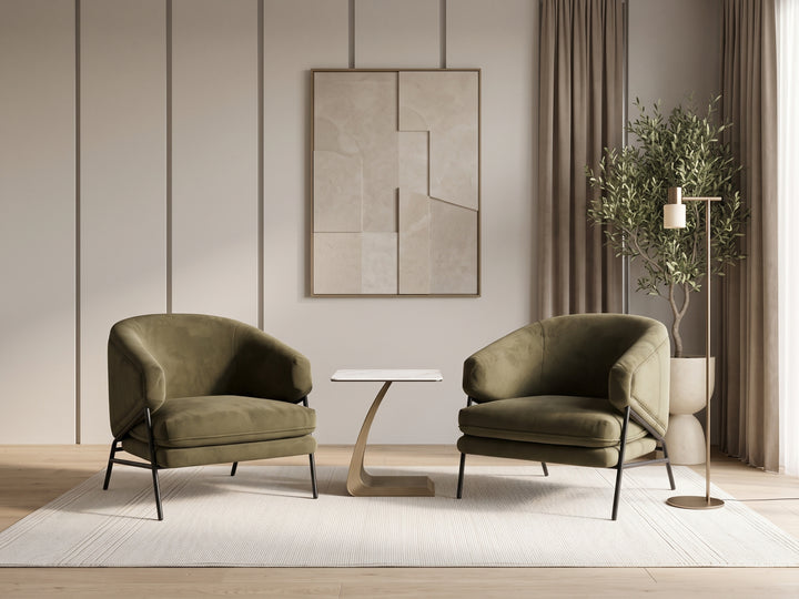 Ollie Velvet Occasional Chair – Modern Accent Chair