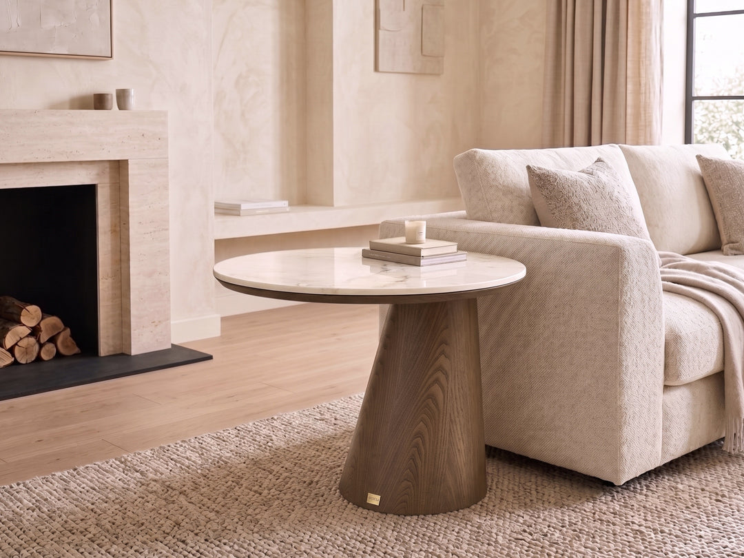 Olmo Fiorito Sintered Stone Top Corner Table