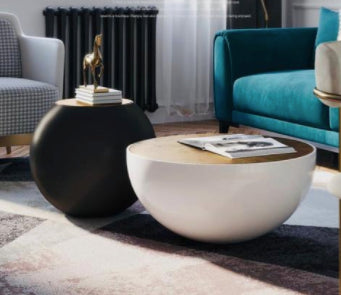 Oyster Side Table Black