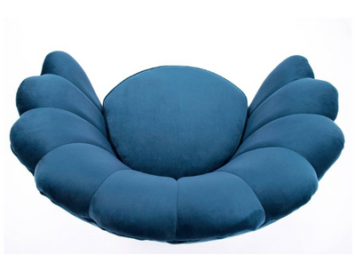 Oyster Velvet Sofa Chair