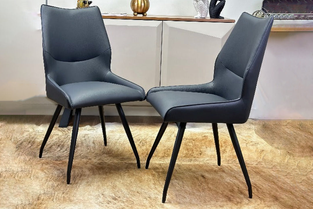 Oz Designer High Back Faux Leather Dining Chair