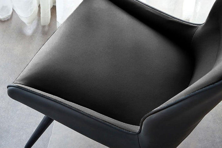 Oz Designer High Back Faux Leather Dining Chair