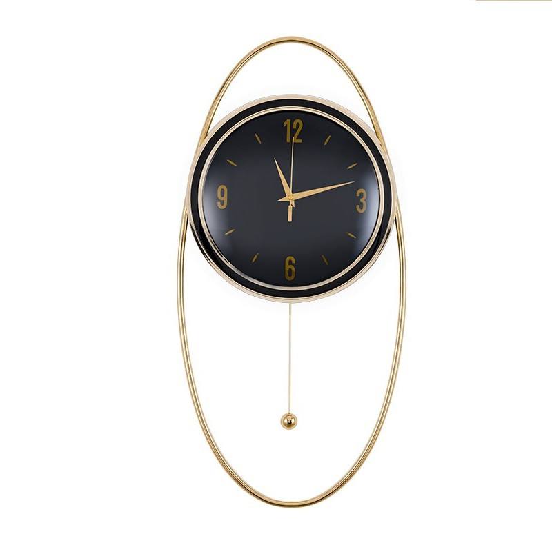 Pendulum Wall Clock Orbit (Black) 35 x 75 cm