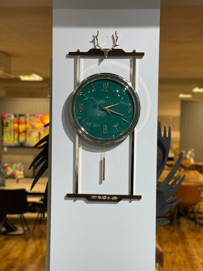 Pendulum Wall Clock GRN  (35x75 cm)